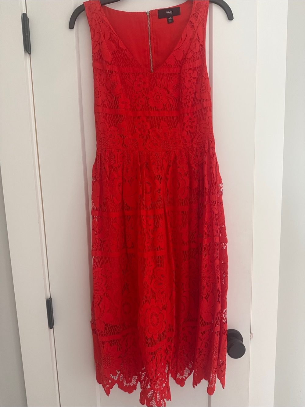 Mossimo Supply Co. Red Lace Cocktail Dress
